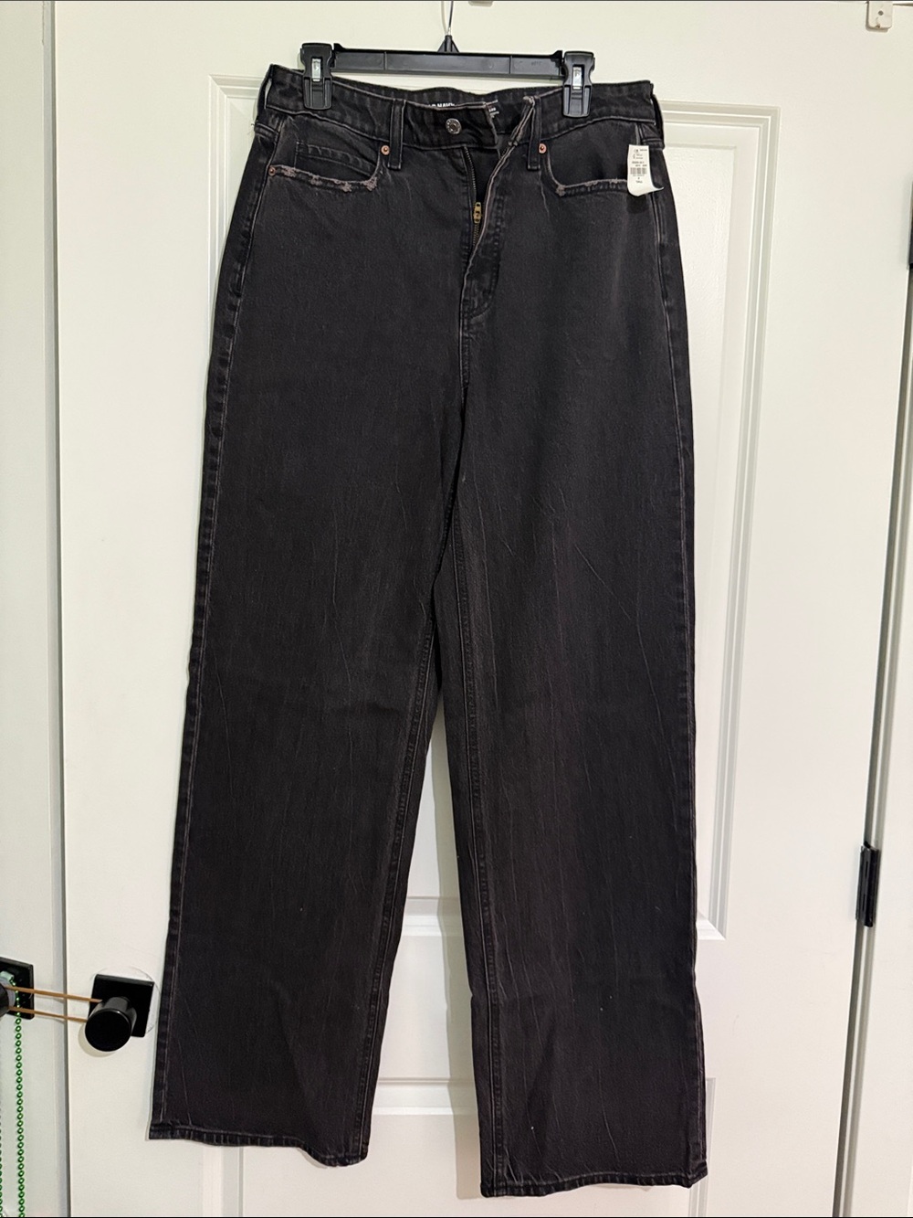 NWT Old Navy Black Wide-Leg High-Rise Jeans